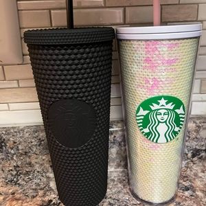 Black matte studded Starbucks Tumblr *RARE*